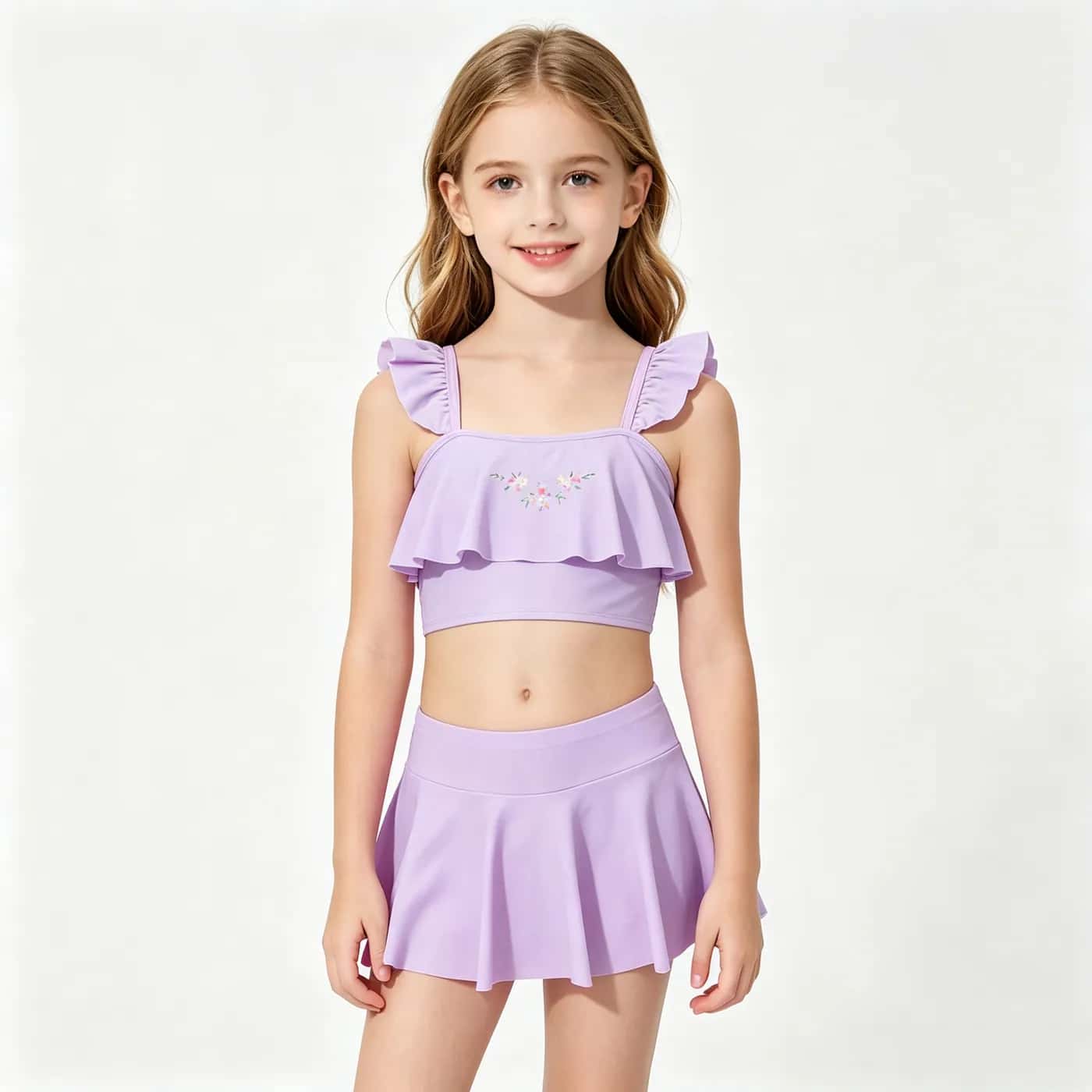 Girls' Ruffle Skirted Two-Piece – Kids' Swimwear