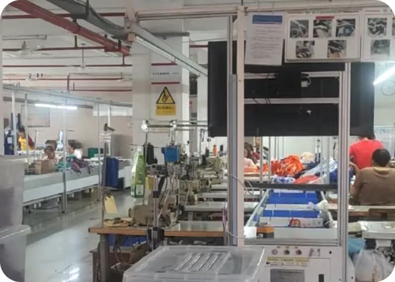 Swimwear assembly line in the Closswim factory