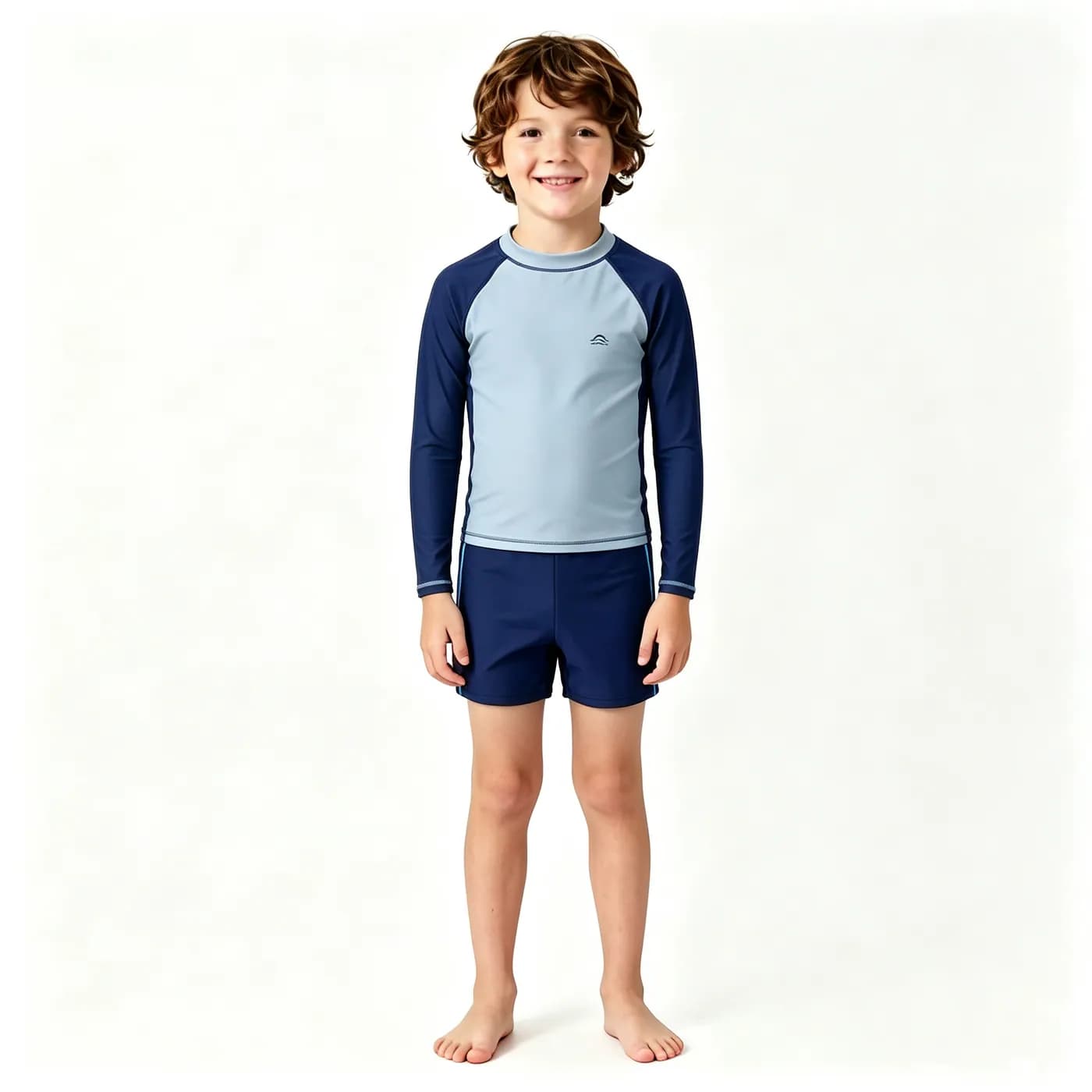 Boys' Long-Sleeve Rash Guard Set – Kids' Swimwear