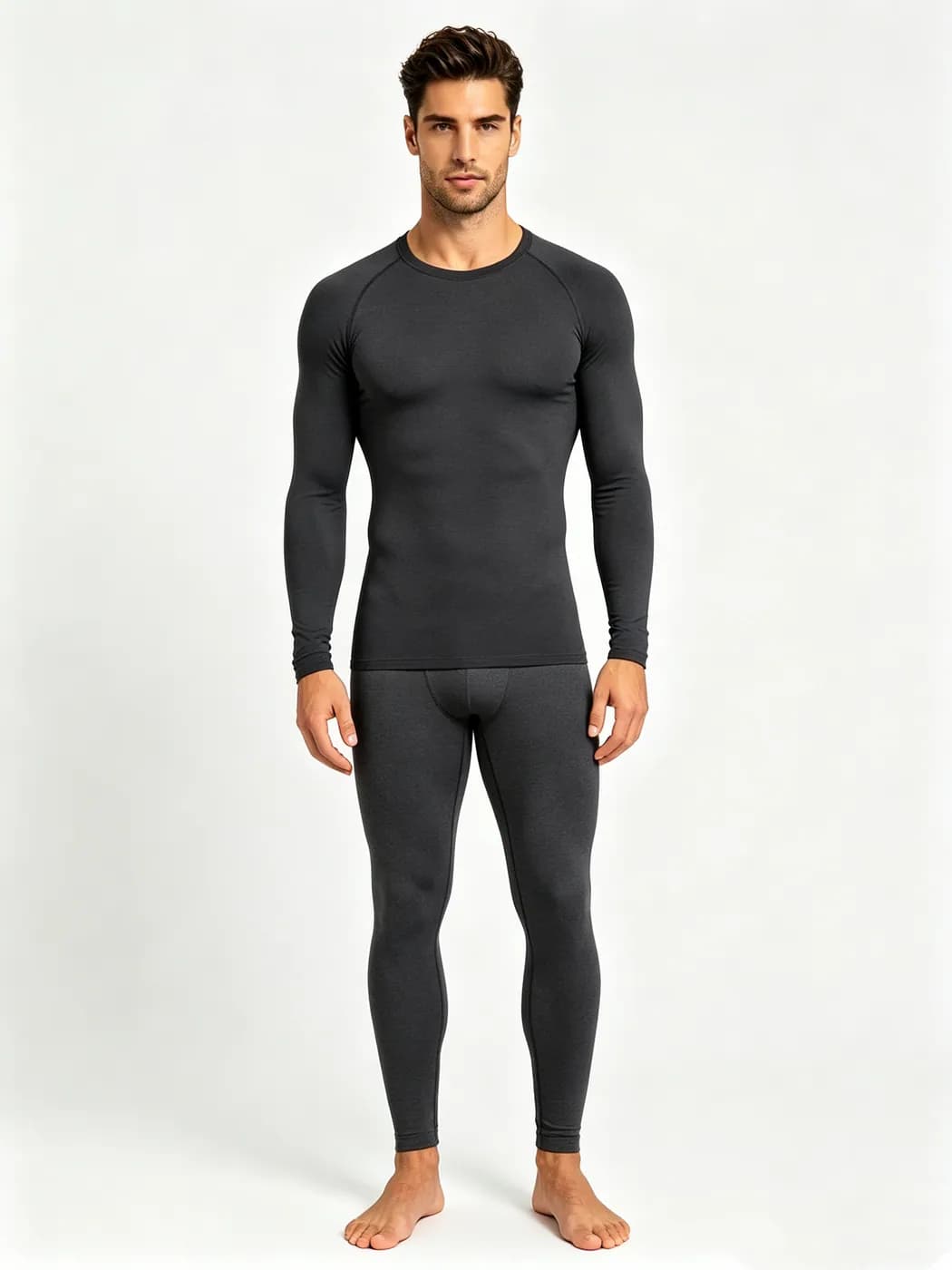 Men's Long-Sleeve Compression Set – Men's Yoga Wear