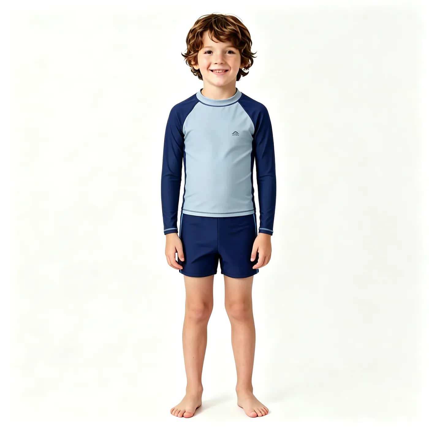 Boys' Long-Sleeve Rash Guard Set – Kids' Swimwear