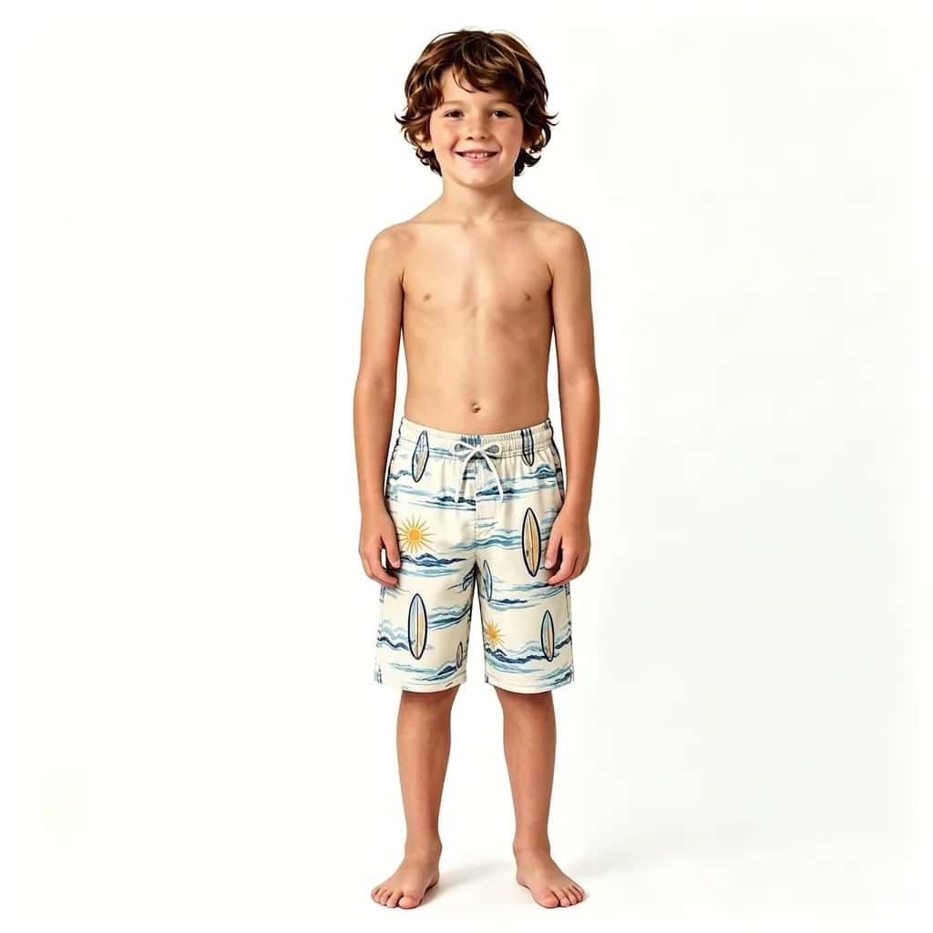 Boys' Surf Print Board Shorts – Kids' Swimwear
